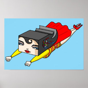 Poster Mulher Voadora Forte.