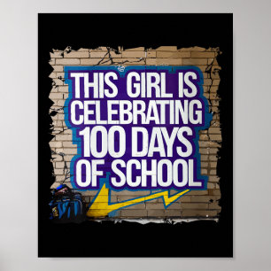 Poster Mulheres 100 Dias Engraçadas Para Meninas 100 Dias
