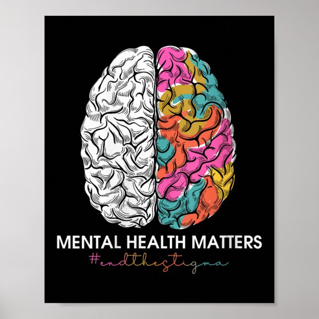 Poster Mulheres Acabam Com A Saúde Mental Estigma S Saúde (Frente)