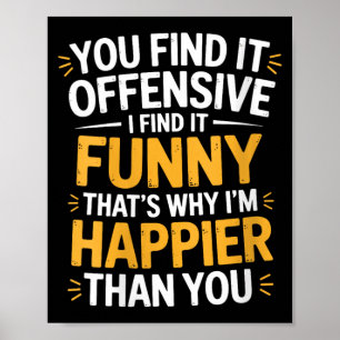Poster Mulheres Acham Ofensivo Acham Engraçado Humor Sarc