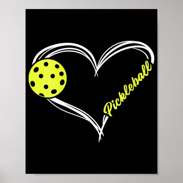 Poster Mulheres Adoram Pickleball - jogo de picleball fof (Frente)