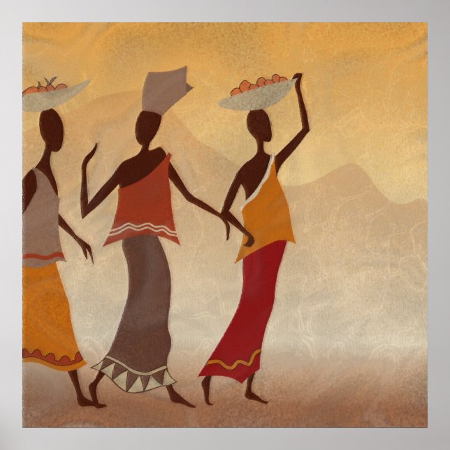 Póster Mulheres africanas (Frente)