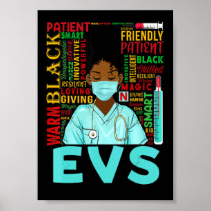 Poster Mulheres Afro-Americanas Enfermeiras Evs História