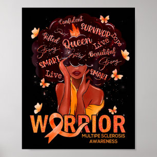 Poster Mulheres Afro-Americanas Negras Rainha Esclerose M