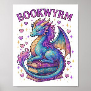 Poster Mulheres Apenas Uma Menina Que Ama Dragões E Livro