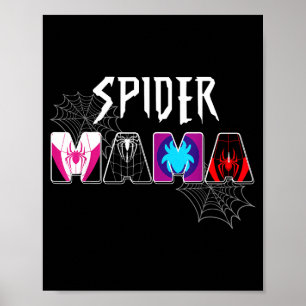 Poster Mulheres aranha mamãe groovy mamãe dia das mães ma