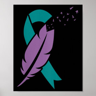 Poster Mulheres Aves de Fita Feitam Sentimento Suicida Se