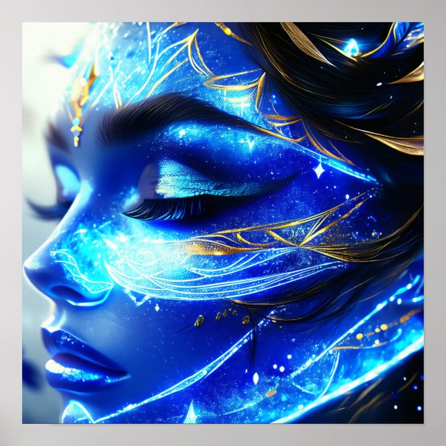 Poster Mulheres Azuis Face 2 (Frente)