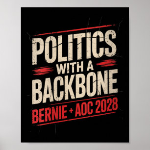 Poster Mulheres Bernie Sanders E Aoc 2028 Para O Presiden