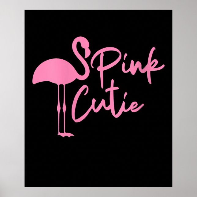 Poster Mulheres Bonitas Rosa Flamingo | Cuada rosa | Flam (Frente)