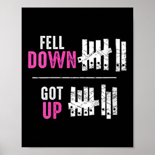 Poster Mulheres Caíram Levantaram Motivacional Engraçado