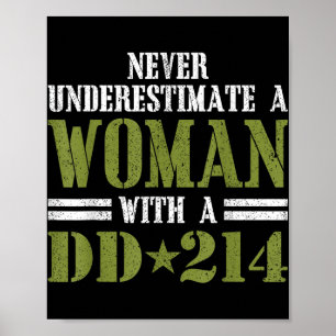Poster Mulheres Com Dd- 214 Veteranos Do Dia De Presente