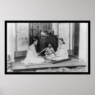 Póster Mulheres Coreanas Ficam Ironando 1910