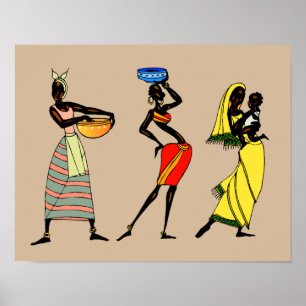 Poster Mulheres da animação de Kenya