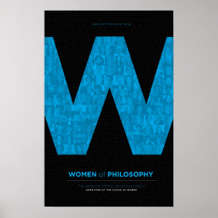 Poster Mulheres da Filosofia - Azul