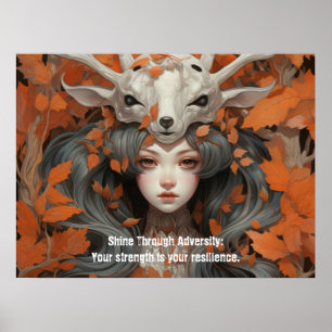 Poster Mulheres da Floresta: Dama das Folhas Forte