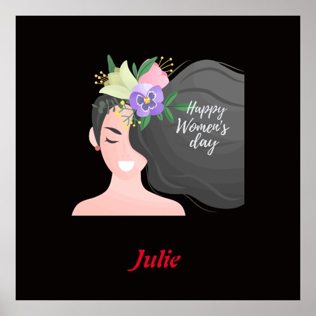 Poster Mulheres de Dia Internacional da Mulher (Frente)