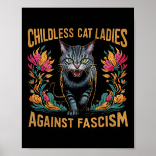 Poster Mulheres De Gato Sem Filhos Contra O Fascismo Engr