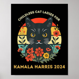 Poster Mulheres De Gato Sem Filhos Para Kamala Harris 202