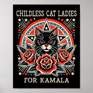 Poster Mulheres De Gato Sem Fios Para Kamala Harris