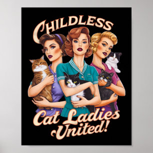 Poster Mulheres de Gato Sem Fios Unidos