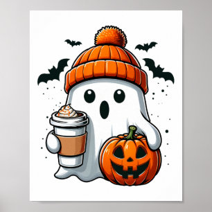 Poster Mulheres de Halloween Trazem Camisa Fantasma Cuja