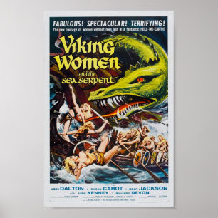 Póster Mulheres de Viking e o cartaz cinematográfico da