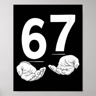 Poster Mulheres Divertido Seis Sete 6 7 Meme Geração Alph