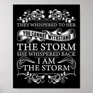 Poster Mulheres Ela Sussurrou De Volta Eu Sou A Motivação
