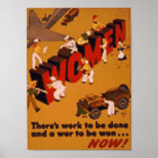 Póster mulheres em guerra