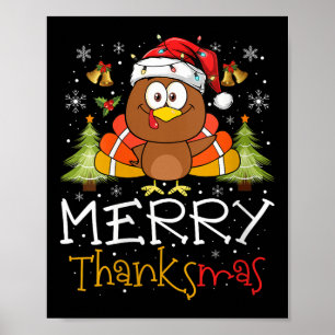 Poster Mulheres engraçadas Thanksmas 2025 Feliz Thanksmas