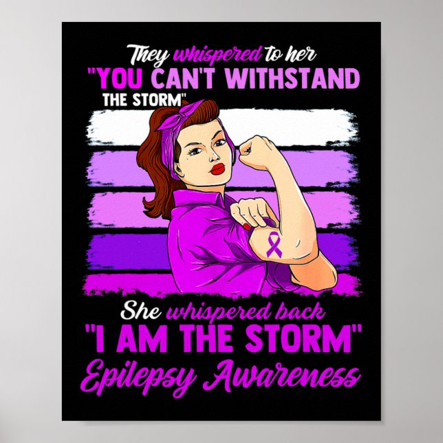Poster Mulheres Eu Sou A Tempestade Conscientização da Ep (Frente)