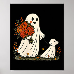 Poster Mulheres Fantasma Caminhando Cachorro Assustador D