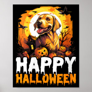 Poster Mulheres Feliz Dia das Bruxas Vampiro Gato Preto M