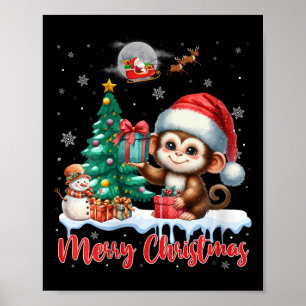 Poster Mulheres Feliz Natal Macaco Macaco Furioso Macaco 