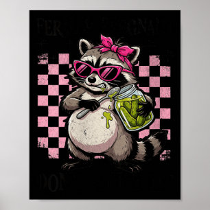 Poster Mulheres ferozes e grávidas não toquem engraçado