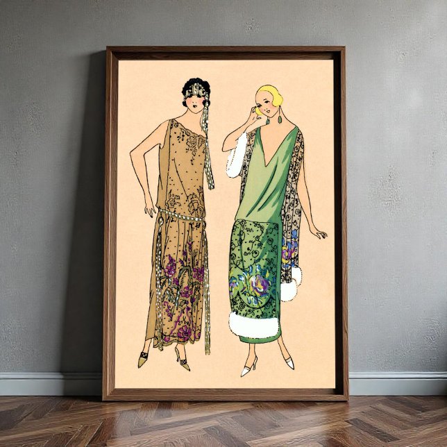 Poster Mulheres flapper vintage (Criador carregado)
