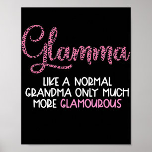 Poster Mulheres Glamma Glam mães Trendentes Avó Leopard