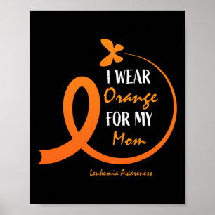 Poster Mulheres Homens Crianças Eu Visto Laranja Para Min