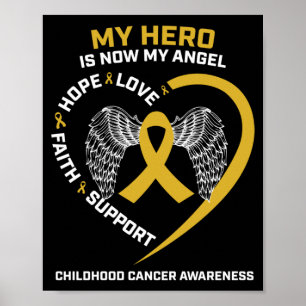 Poster Mulheres Homens Herói É Anjo Conscientização do Câ