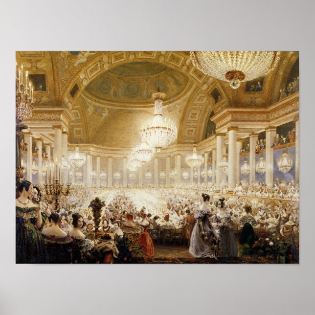 Póster Mulheres jantando nas usinas em 1835 (Frente)
