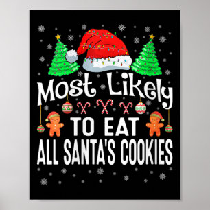 Poster Mulheres Mais Susceptíveis De Comer Todos Os Cooki