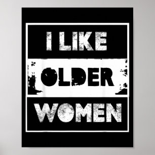Poster Mulheres Mais Velhas Engraçado Citação Sarcástico 