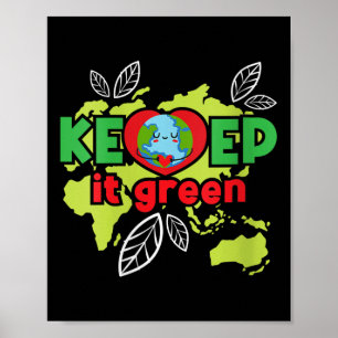 Poster Mulheres Mantêm Verde - Proteção Ambiental