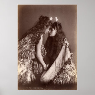 Póster Mulheres maori, Nova Zelândia