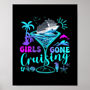 Poster Mulheres Meninas Cruzeiros Correspondentes Férias