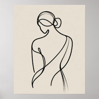 Poster Mulheres Minimalistas - Arte em Linha