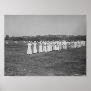 Poster Mulheres na fotografia da reunião do tiro ao arco