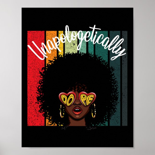 Poster Mulheres Negras Afro-Americanas Potentes (Frente)