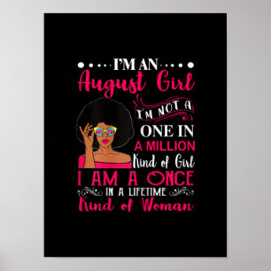 Poster Mulheres Negras Agosto Aniversário Oferece-Me Uma 